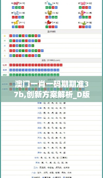 澳门一肖一码期期准37b,创新方案解析_D版2.205