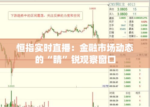 恒指实时直播：金融市场动态的“睛”锐观察窗口